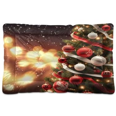 Imagem de SEHANY Cama de bola de Natal para cães e gatos com fundo antiderrapante, cama de canil, colchão macio para animais de estimação, lavável, almofada de cama para cães pequenos, médios e grandes, gatos