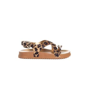 Imagem de Sandália Flatform Pixolé Animal Print Onça, 35