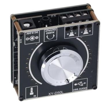 Imagem de LiebeWH Placa Amplificadora BT Módulo de Som de Potência Digital 2CH 2X50W BT5.1 Amplificador Estéreo de 2 Canais Com Unidade Flash USB AUX DC9-24V, para Vários Ambientes, de Displays de Varejo a
