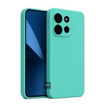 Imagem de Capa Capinha Case Compatível Motorola Moto G56 Silicone Aveludada Anti Impacto Reforçada Emborrachado Com Proteção De Câmera Premium (VERDE ÁGUA)