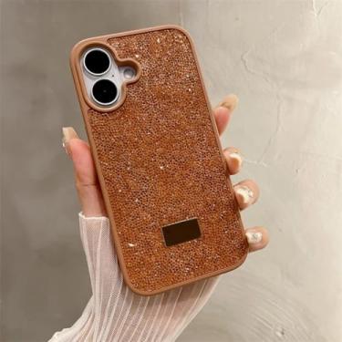 Imagem de HTVJFX Capa traseira protetora à prova de choque para iPhone 16 Pro (para iPhone 16 Pro/ouro deserto)