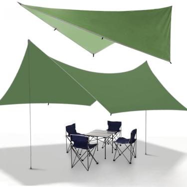 Imagem de Tenda Gazebo Barraca Camping Portatil Tela Toldo 3m X 5m Altura do poste 2m(Verde 3M * 5M *2M)