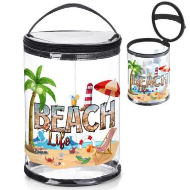 Imagem de Bolsa de higiene com loção transparente Sanwuta Beach Life Waterproof