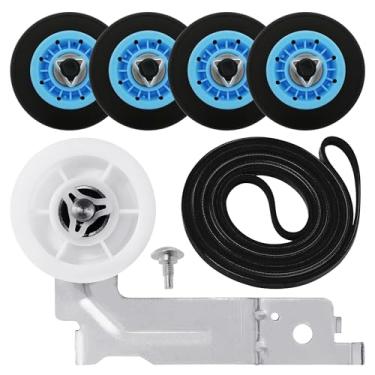 Imagem de Kit de reparo de secadora com rolos de suporte de tambor DC97-16782A e DC93-00634A Idler Mount e 6602-001655 Cinto de tambor de secadora da PartsBroz - Compatível com secadores Samsung - Substitui DC96-00882B, DC96-00882C