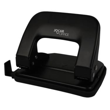 Imagem de Perfurador de Metal 2 Furos Para 20 Folhas Leonora, Preto
