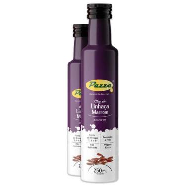 Imagem de Kit 2 Óleo de Linhaça Marrom Pazze 250ml