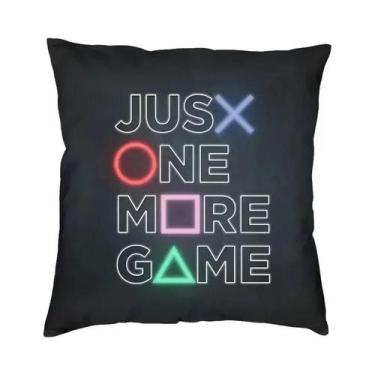 Imagem de Luxo apenas um mais jogo capa de almofada poliéster videogame gamer la