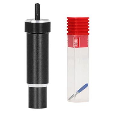 Imagem de LiebeWH Conjunto de Lâminas de Tecido Colado Explore 60 Graus para Fabricante, Conjunto de Lâminas de Substituição de Designer, Tecido de Interface, Fresas Tipo Mandril, Faca de Corte e Escultura, Couro Com Bainha de Nylon (Preto)