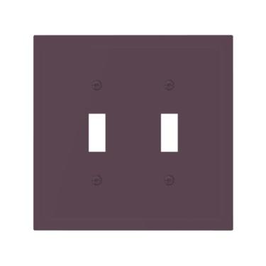 Imagem de WUYOCHA Placa decorativa para interruptor de luz, manjericão roxo, 2 capas de tomada, placas de parede com interruptor duplo para tomadas elétricas, capas de placa frontal para quarto, cozinha