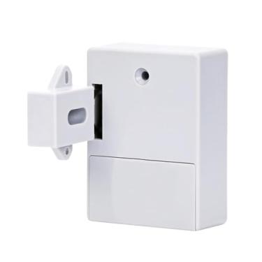 Imagem de Trava Digital Indutiva Oculta com Adesivo para Armário Sensor Porta de Abertura Única Gaveta Banheiro