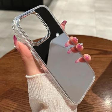 Imagem de HTVJFX Capa de acrílico luxuosa à prova de choque para iPhone 11 Pro (para iPhone 11 Pro/espelho)