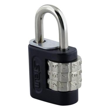 Imagem de CADEADO STAM 25MM SEGREDO PRETO FOSCO 58502 - Segurança Prática e Mode