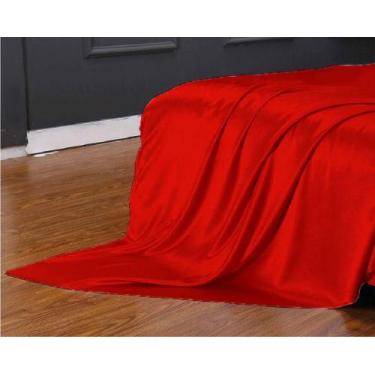 Imagem de Lençol Superior Avulso Casal King Cetim Seda Alto Brilho - Lm Detona