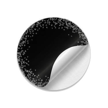 Imagem de Ladrilho Decorativo de Cerâmica Estampa Números Big Data Branco Brilhante