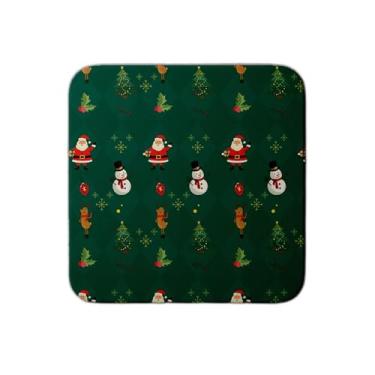 Imagem de Ladrilho Decorativo de Cerâmica Natal Papai Noel Verde