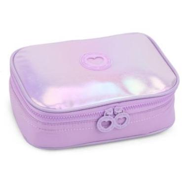 Imagem de Estojo Grande Box Escolar Bolsinha Menina Color Matelasse-Feminino