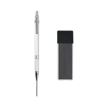 Imagem de Lápis Mecânico De Metal Preto 2.0mm 2B Para Marcagem Em Madeira, Ferra