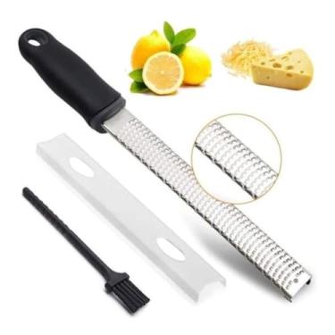 Imagem de Ralador Zester Culinário Raspas Limão Laranja Profissional Inox Extra Fino