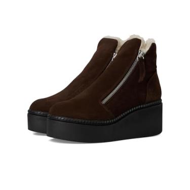 Imagem de Steve Madden Bota feminina Drift no tornozelo, Pele de camurça marrom, 35