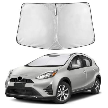 Imagem de EcoNour Sombra de proteção contra o calor do para-brisa | Design dobrável | Bloqueador solar