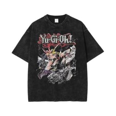 Imagem de Camiseta Unissex Oversized De Anime Yu-Gi-Oh! Change of Heart Lavada Y