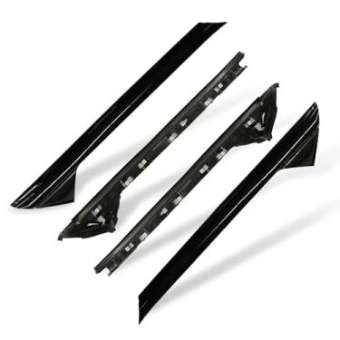 Imagem de Nakkaa 4 peças de molde de painel de acabamento de pára-brisa do lado esquerdo e direito 926-450 926-451 BB5Z7803144AA BB5Z7803145AA compatível com Explorer 2011-2018