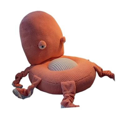 Imagem de Stgfyxgs Almofada para cadeira em formato de animal fofo, almofada para assento de sofá preguiçoso, criativa para cadeira de descanso em casa, design de polvo