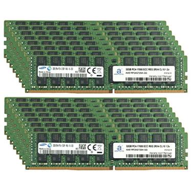 Imagem de Adamanta Atualização de memória de servidor de 512 GB (16 x 32 GB) compatível com chip registrado HP Proliant XL450 G9 DDR4 2133MHz PC4-17000 ECC 2Rx4 CL15 1.2v DRAM RAM