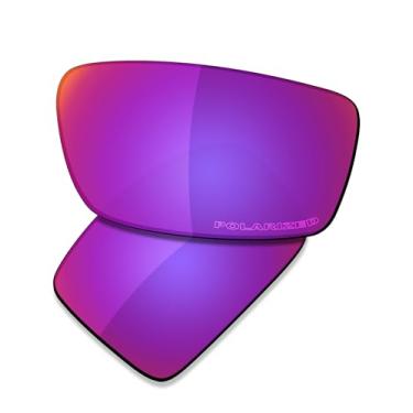Imagem de SAUCER Lentes de reposição premium para óculos de sol Oakley Gibston OO9449 de alta definição - Midnight Sun polarizado