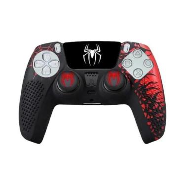Imagem de Capa De Silicone Antiderrapante Para Controle PS5 Com Grips Para Analó