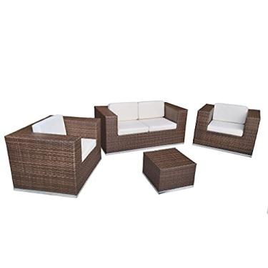 Imagem de Sofá De Área Externa Quadrado Fibra E Alumínio