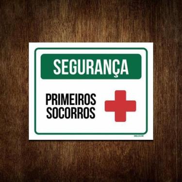 Imagem de Placa Segurança - Primeiros Socorros (27X35) - Sinalizo