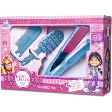 Imagem de Kit beleza das meninas chapinha pente acessório de brinquedo - ZUCA TO