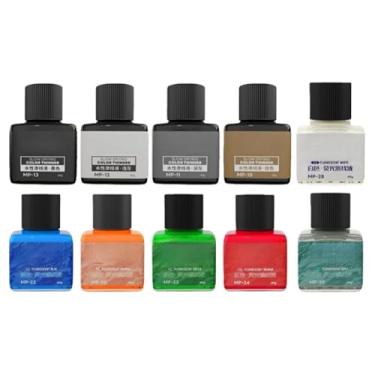 Imagem de MP-10~MP-29 40 g Tinta de revestimento de painel à base de água para painel de construção de modelos, cor de destaque de linha (Hobby Tools) (MP-10, 11, 12, 13, 20, 22, 23, 24, 28, 29 (10 frascos))