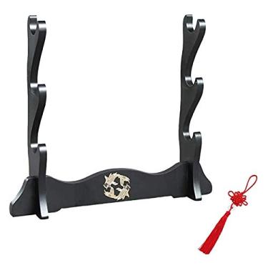 Imagem de pcagfaajmh Suporte de espada, suporte de arma, suporte de arma, artes marciais, samurai, espada, Katana, suporte de dispalia ()
