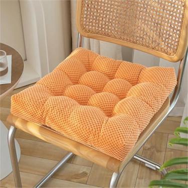 Imagem de Almofadas para cadeiras de jantar, com base antiderrapante, almofadas para assento de cozinha com amarras, almofada de assento lavável para sala de jantar interna.