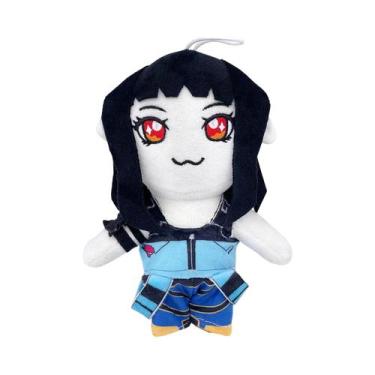 Imagem de Boneco De Pelúcia Anime Kpop Tigre Roxo Com Chapéu Preto 3 Olhos Brinq