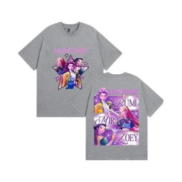 Imagem de Camiseta Gráfica Unissex K-pop Demon Hunters Rumi Mira Zpey 2025, Mole