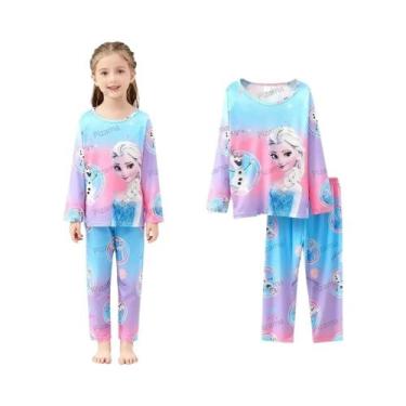 Imagem de Pijamas De Manga Longa Lilo & Stitch Para Meninas, Confortáveis E Maci