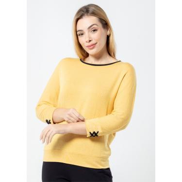 Imagem de Blusa 3/4 Pau a Pique Básica Mostarda