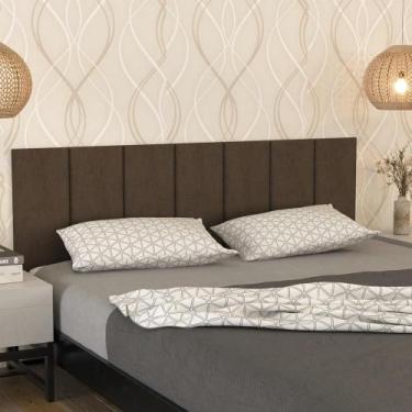 Imagem de Cabeceira Modular Cama Casal Autocolante Adesiva 140cm - Via Nossa, Ma