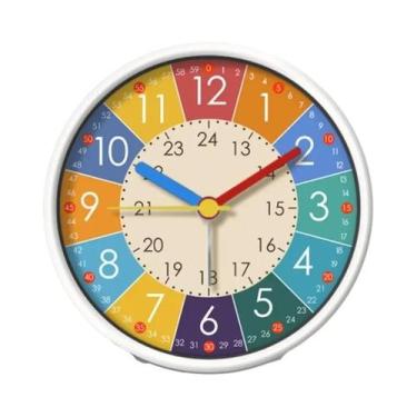 Imagem de Relógio Despertador Silencioso Para Aprendizado Infantil Para Quarto E