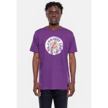 Imagem de Camiseta NBA Oil Color Los Angeles Lakers Masculino-Masculino