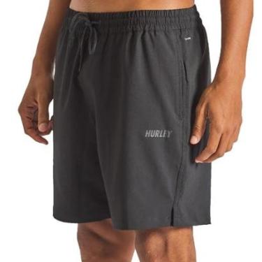 Imagem de Bermuda Hurley Shorts H2O-DRI Trek 7 Preto-Masculino