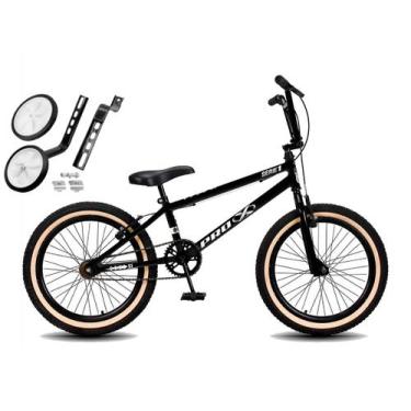 Imagem de Bicicleta Aro 20 BMX PRO X S1 Faixa Bege V-Brake e Rodinhas - Pro-X, P
