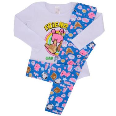 Imagem de Roupa Infantil Conjunto Meia Estação Infantil Menina - Analê, Branco, 