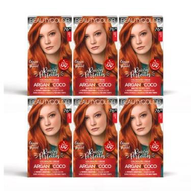 Imagem de 6un Coloração Kit Beautycolor 76.44 Ruivo Absoluto