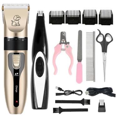 Imagem de Kit Pet Maquininha De Acabamento + Tosador Cachorros E Gatos - CAEL ST