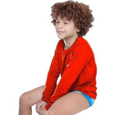Imagem de Camisa Infantil Uv50+ Térmica Menino Blusa Proteção Solar Segunda Pele-Masculino