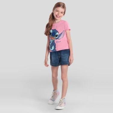 Imagem de Blusa Infantil Menina Brilhante Do Stitch Brandili-Feminino